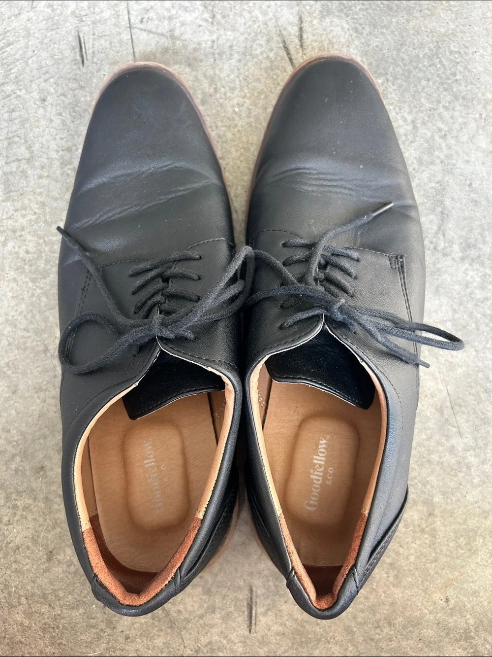 Goodfellow & Co Black Leather Derby Oxfords